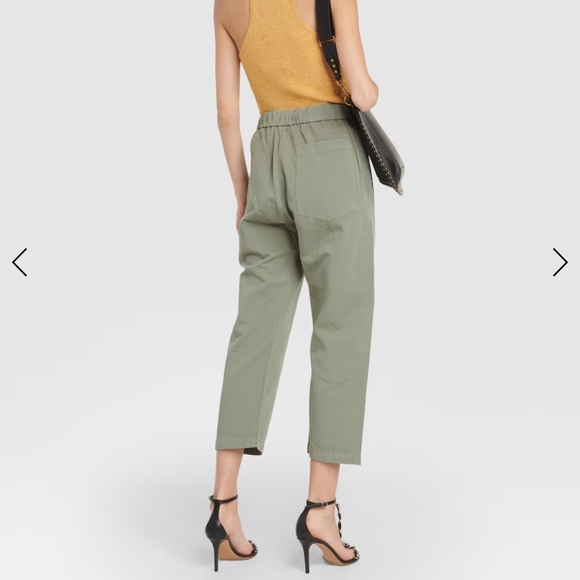 Citizens of Humanity Pony Cotton and Flax Drawstring Pants, Nova Green - Picture 5 of 11